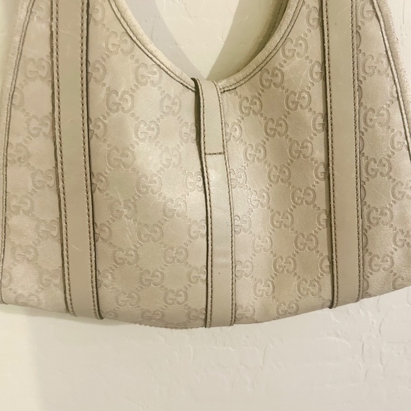 Y2K Guvcissima White Leather Hobo - Picture 3 of 7